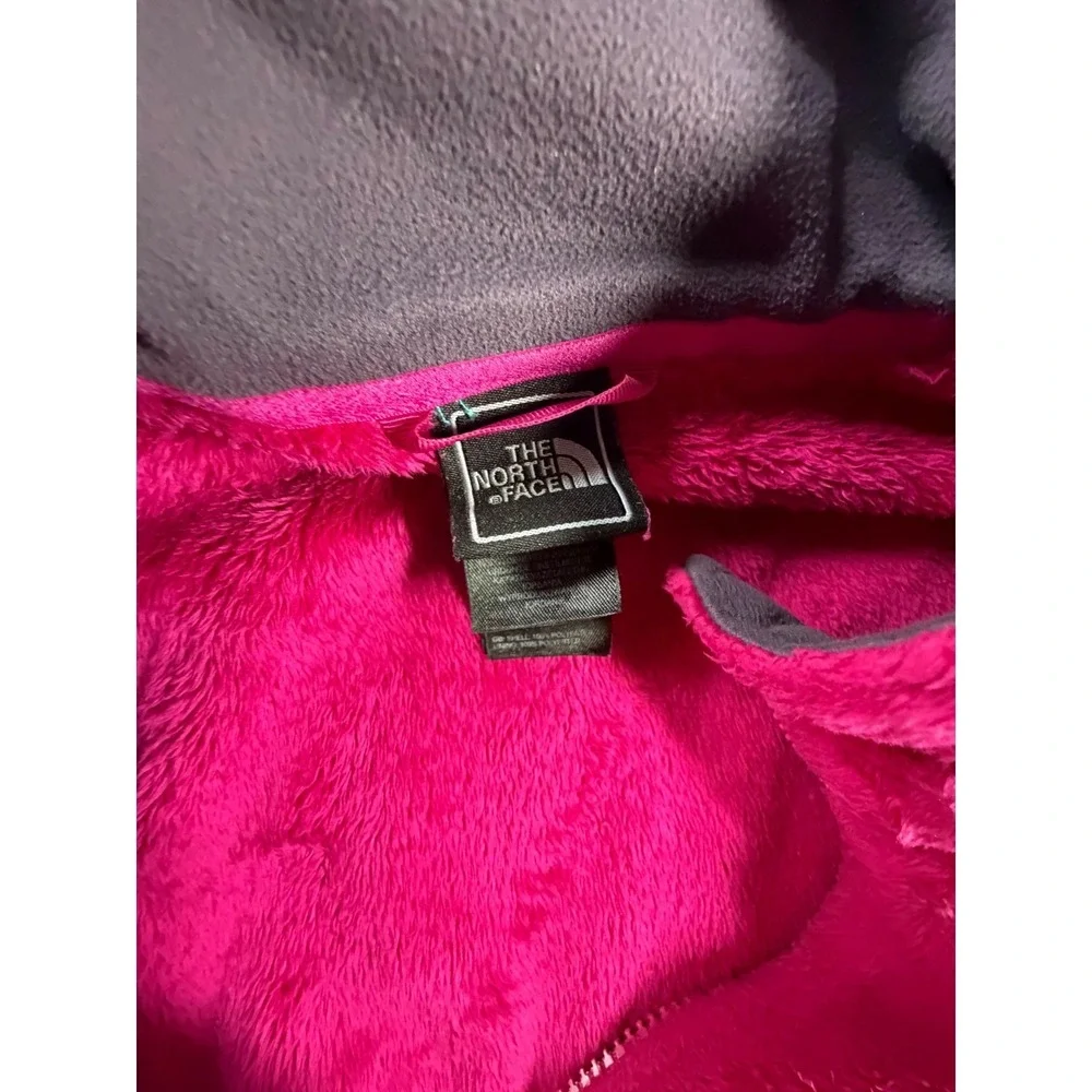 The North Face Osito Fleece Jacket Womens Large Pink Full Zip Soft Warm K7